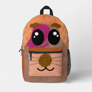 Impresa Mochila personalizada cara de hámster lindo para n