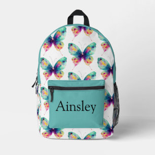 Impresa Mochila personalizada colorida, niños lindos
