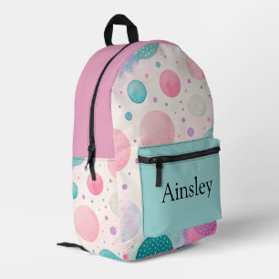 Impresa Mochila personalizada colorida, niños lindos