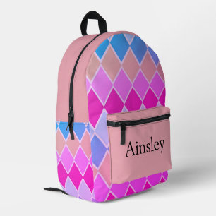 Impresa Mochila personalizada colorida, niños lindos