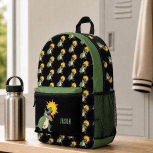 Impresa Mochila Personalizada con Dinosaurio con Gafas de