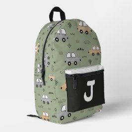 Impresa Mochila Personalizada con Monograma de Coches de D