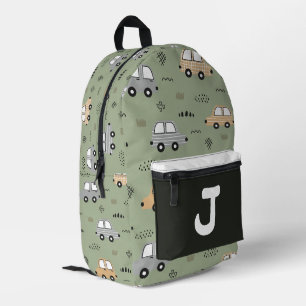 Impresa Mochila Personalizada con Monograma de Coches de D