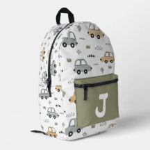 Mochila Personalizada con Monograma de Coches de D