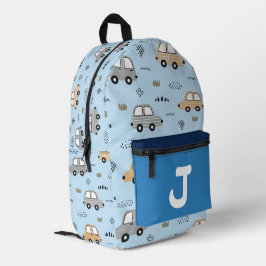 Impresa Mochila Personalizada con Monograma de Coches de D