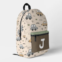 Mochila Personalizada con Monograma de Coches de D
