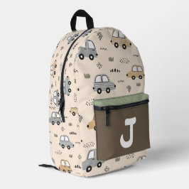 Impresa Mochila Personalizada con Monograma de Coches de D