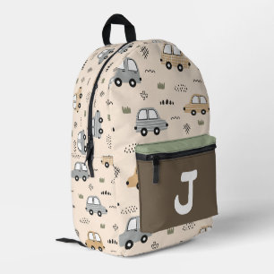 Impresa Mochila Personalizada con Monograma de Coches de D
