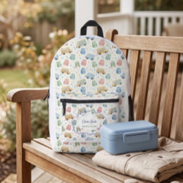 Impresa Mochila personalizada con nombre de autobús escola