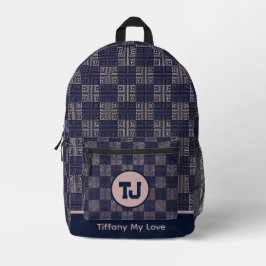 Impresa Mochila Personalizada con Nombre de Verano Edgy