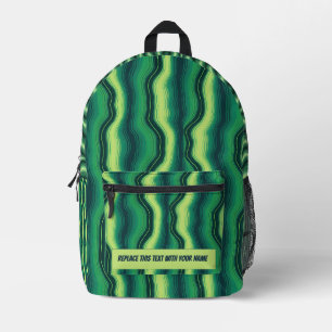 Impresa Mochila personalizada con raya ondulada