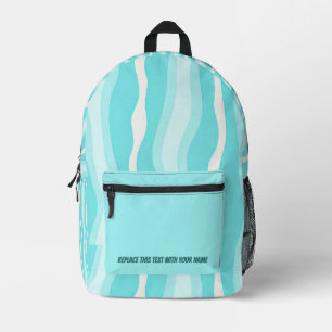 Impresa Mochila personalizada con raya ondulada