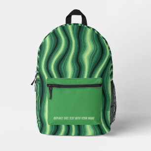 Impresa Mochila personalizada con raya ondulada