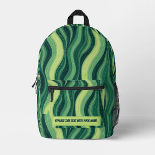 Impresa Mochila personalizada con raya ondulada