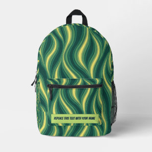 Impresa Mochila personalizada con raya ondulada