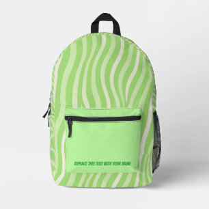 Impresa Mochila personalizada con raya ondulada