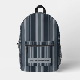 Impresa Mochila personalizada con raya vertical