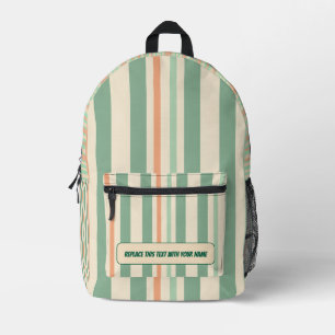 Impresa Mochila personalizada con raya vertical
