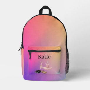 Impresa Mochila personalizada con tema de baile - Ballet Z