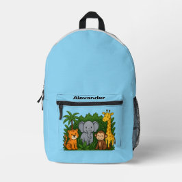 Impresa Mochila Personalizada de Animales de la Jungla – D