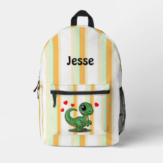 Impresa Mochila personalizada de dinosaurio Velociraptor
