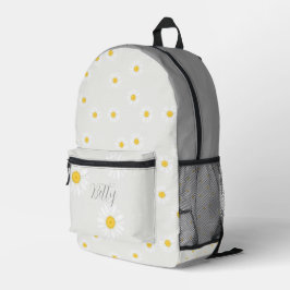 Impresa Mochila Personalizada de Flor de Margarita