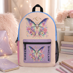 Impresa Mochila personalizada de la polilla Luna