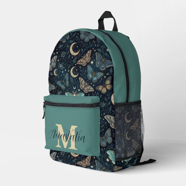 Impresa Mochila Personalizada de Mariposa Celestial (Esquina derecha trasera )