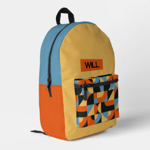 Impresa Mochila Personalizada de Nombre para Niños al Esti