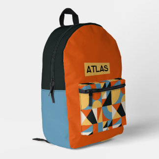 Impresa Mochila Personalizada de Nombre para Niños Moderno