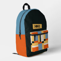 Mochila Personalizada de Nombre para Niños Moderno