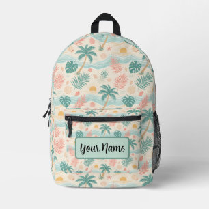 Impresa Mochila Personalizada de Playa Tropical