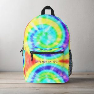 Impresa Mochila personalizada del tinte de tinta arcoiris 
