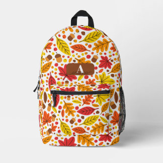 Impresa Mochila Personalizada Hojas de Otoño Niños