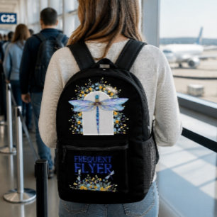 Impresa Mochila Personalizada Libélula Viajera Frecuente