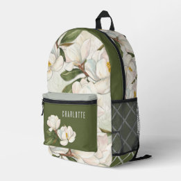 Impresa Mochila personalizada Magnolia Blooms