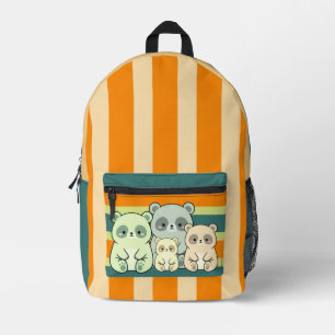 Impresa Mochila personalizada para niños con familia de pa
