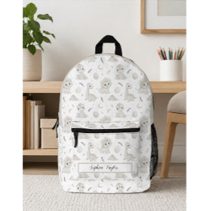 Impresa Mochila personalizada para niños con patrón de din