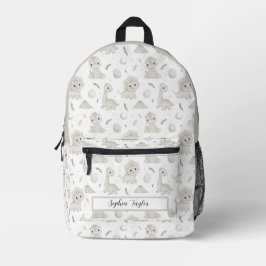 Impresa Mochila personalizada para niños con patrón de din