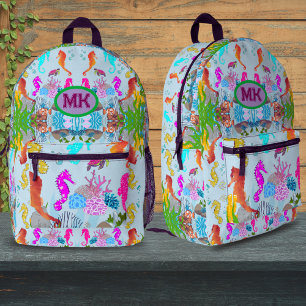 Impresa Mochila personalizada para niños del océano con ca