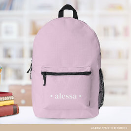 Impresa Mochila Personalizada Rosa para Niña