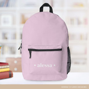 Impresa Mochila personalizada Rubor Bonito rosa chica