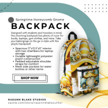 Mochila Personalizado de Springtime Honeycomb Gnom