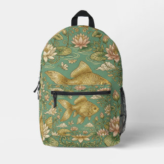 Impresa Mochila Pez Dorado Dorado – Diseño de Estanque de