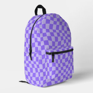 Impresa Mochila Preppy Purple Checkered