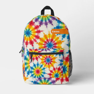 Impresa Mochila psicodélica de teñido personalizado Moch
