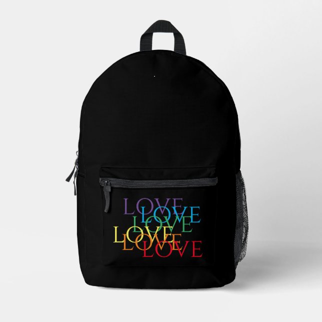 Impresa Mochila RAINBOW LOVE II (Anverso)