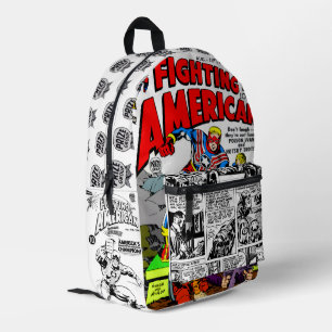 Impresa Mochila Retro Cómics 'Fighting American'