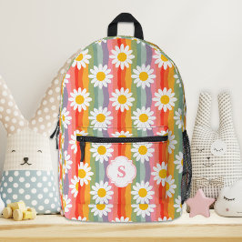 Impresa Mochila Retro Daisy personalizada