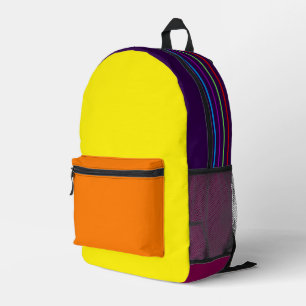 Impresa Mochila Retro de Varios Colores 